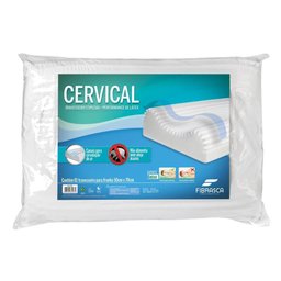 Travesseiro Látex Cervical Performance Lavável p/Fronha (50x70) - Fibrasca - 1