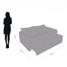 Sofá Cama Retrátil 3 Lugares 205cm Veludo Celine - 6