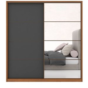Guarda Roupa Casal 2 Portas e Espelho Belga Demartez