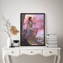 Ver imagem 2 de Quadro Afrodite- Deusa do Amor e da Beleza 33x24cm:madeira Branca