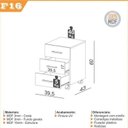 Ver imagem 5 de Conjunto Escritório Escrivaninha em L, Estante, Gaveteiro, Armário Freijó/Preto Fosco Pradel Marrom 100% MDF