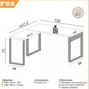 Ver imagem 2 de Kit 4 Peças 100% Mdf com Escrivaninha em L, Estante para Livros, Gaveteiro e Armário Multiuso Baixo