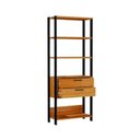 Ver imagem 3 de Kit 3 Peças 100% Mdf com Escrivaninha em L, Estante para Livros e Gaveteiro