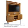 Rack com Painel para TV até 75 Polegadas Ripado 100% MDF sem Led 180cm Paris Arezzo - 8