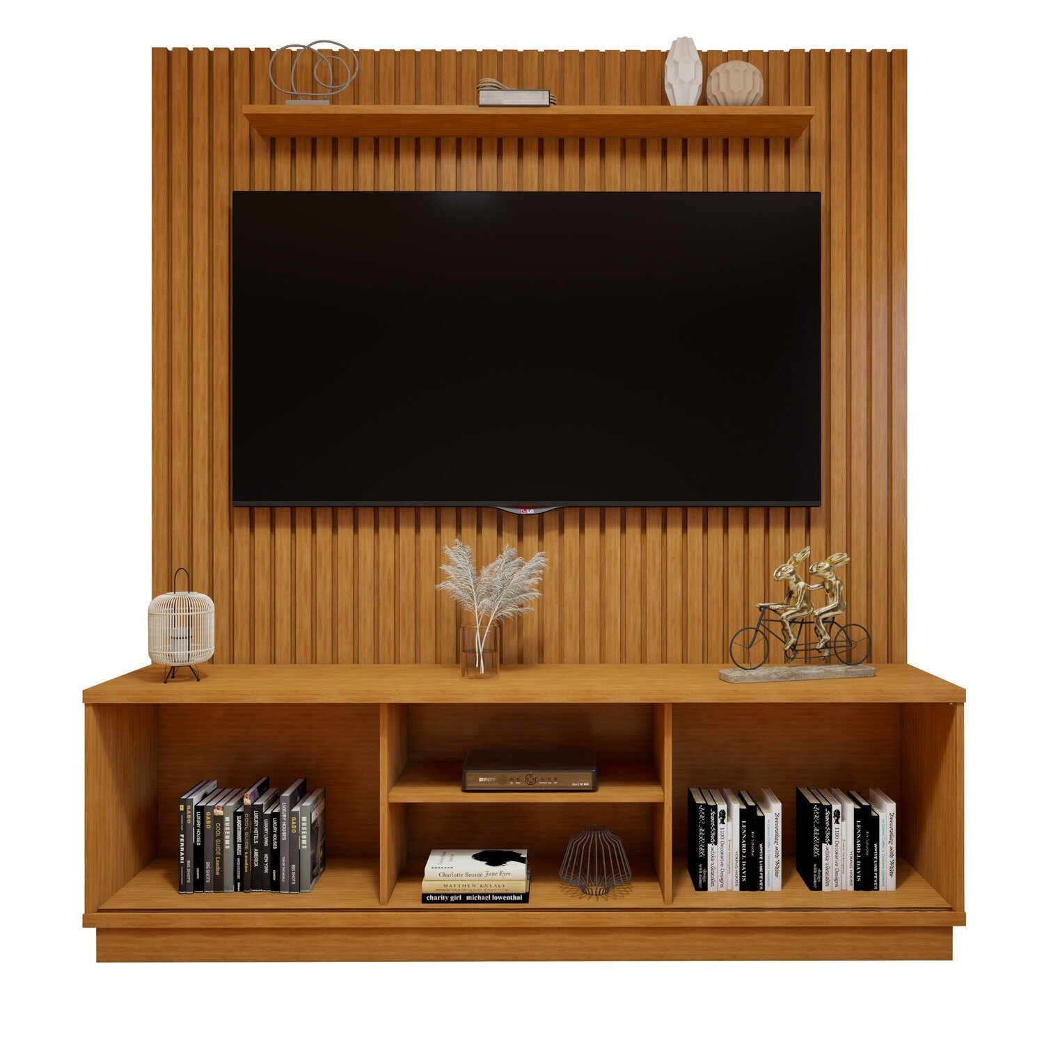 Conjunto Rack Arezzo 180cm com Painel Ripado para Tv de até 75 Polegadas Paris - 16