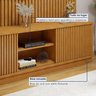 Rack com Painel para TV até 75 Polegadas Ripado 100% MDF sem Led 180cm Paris Arezzo - 5