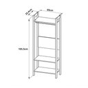 Ver imagem 4 de Guarda Roupa Modulado Closet Az1029 Branco Nogal Branco Noga