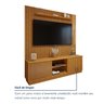 Rack com Painel para TV até 75 Polegadas Ripado 100% MDF com Led 180cm Paris Arezzo - 8