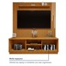 Rack com Painel para TV até 75 Polegadas Ripado 100% MDF com Led 180cm Paris Arezzo - 9