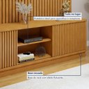 Ver imagem 5 de Rack com Painel para TV até 75 Polegadas Ripado 100% MDF com Led 180cm Paris Arezzo