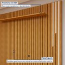 Ver imagem 2 de Rack com Painel para TV até 75 Polegadas Ripado 100% MDF com Led 180cm Paris Arezzo