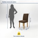 Ver imagem 4 de Conjunto Sala de Jantar 8 Lugares Retangular Tampo Vidro/MDF 200x90cm Mesa Diana e Cadeiras Espanha
