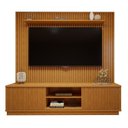 Ver imagem 2 de Rack com Painel Ripado para TV até 75 Polegadas 100% MDF 220CMX303,5cm sem Paris Arezo Marrom