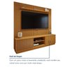 Rack com Painel para TV até 75 Polegadas Ripado 100% MDF sem Led 220cm Paris Arezzo - 8