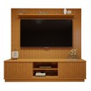 Ver imagem 2 de Rack com Painel Ripado para TV até 75 Polegadas 100% MDF com LED 220CMX303,5cm sem Paris Arezzo Marrom