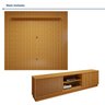 Rack com Painel para TV até 75 Polegadas Ripado 100% MDF sem Led 220cm Paris Arezzo - 10