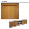 Conjunto Rack Arezzo 220cm com Painel Ripado para Tv de até 75 Polegadas Paris - 10