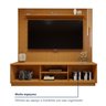 Rack com Painel para TV até 75 Polegadas Ripado 100% MDF com Led 220cm Paris Arezzo - 9
