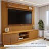 Rack com Painel para TV até 75 Polegadas Ripado 100% MDF com Led 220cm Paris Arezzo - 6