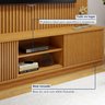 Rack com Painel para TV até 75 Polegadas Ripado 100% MDF com Led 220cm Paris Arezzo - 5