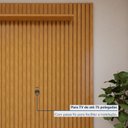 Ver imagem 6 de Rack com Painel Ripado para TV até 75 Polegadas com LED MDF 180cmx250cm Pés em Madeira Maciça Sem Grécia Paris