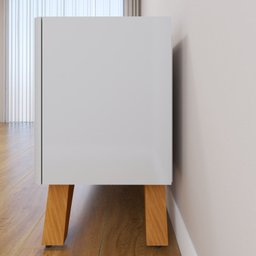 Rack com Painel para TV até 75 Polegadas Ripado sem Led 310x180cm  Pés Madeira Maciça  Grécia Paris - 14
