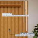 Ver imagem 3 de Rack com Painel para TV até 75 Polegadas Ripado com Led 310x180cm Pés Madeira Maciça Grécia Paris