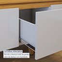 Ver imagem 6 de Rack com Painel Ripado para TV até 75 Polegadas 100% MDF com LED 228CMX310,5cm Pés em Madeira Maciça Grécia Paris Bege