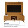 Rack com Painel para TV até 75 Polegadas com Ripado 100% MDF 180cm Gaia Paris - 12