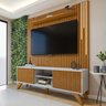 Conjunto Rack Gaia 180cm com Painel Ripado com Led para Tv de até 75 Polegadas com Led Paris - 1
