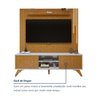 Conjunto Rack Gaia 180cm com Painel Ripado com Led para Tv de até 75 Polegadas com Led Paris - 9