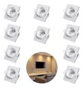 Ver imagem 1 de 10 Spot Quadrado 3w Embutir Sanca Direcionavel Mr11 Dicroica