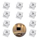 Ver imagem 1 de 10 Spot Quadrado 3w Embutir Sanca Direcionavel Mr11 Dicroica