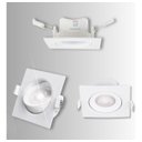 Ver imagem 3 de 10 Spot Quadrado 3w Embutir Sanca Direcionavel Mr11 Dicroica