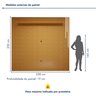 Rack com Painel para TV até 75 Polegadas Ripado 100% MDF com LED 218cm Pés Madeira Maciça Gaia Paris - 3