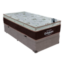 Ver imagem 1 de Cama Box Baú Solteiro Cinza e Colchão Sleep King Molas Ensacadas Ortobom
