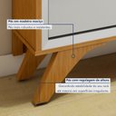 Ver imagem 7 de Rack com Painel para TV até 75 Polegadas Laqueado Ripado com Led Cascata Pés Madeira Maciça Paris 