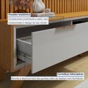 Ver imagem 7 de Rack com Painel Ripado para TV até 75 Polegadas 100% MDF 220cm Pés em Madeira Maciça Laqueado Paris