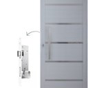 Ver imagem 3 de Porta Pivotante Solara Alumínio Puxador Barra Chata 210 X 100 Lado Direito