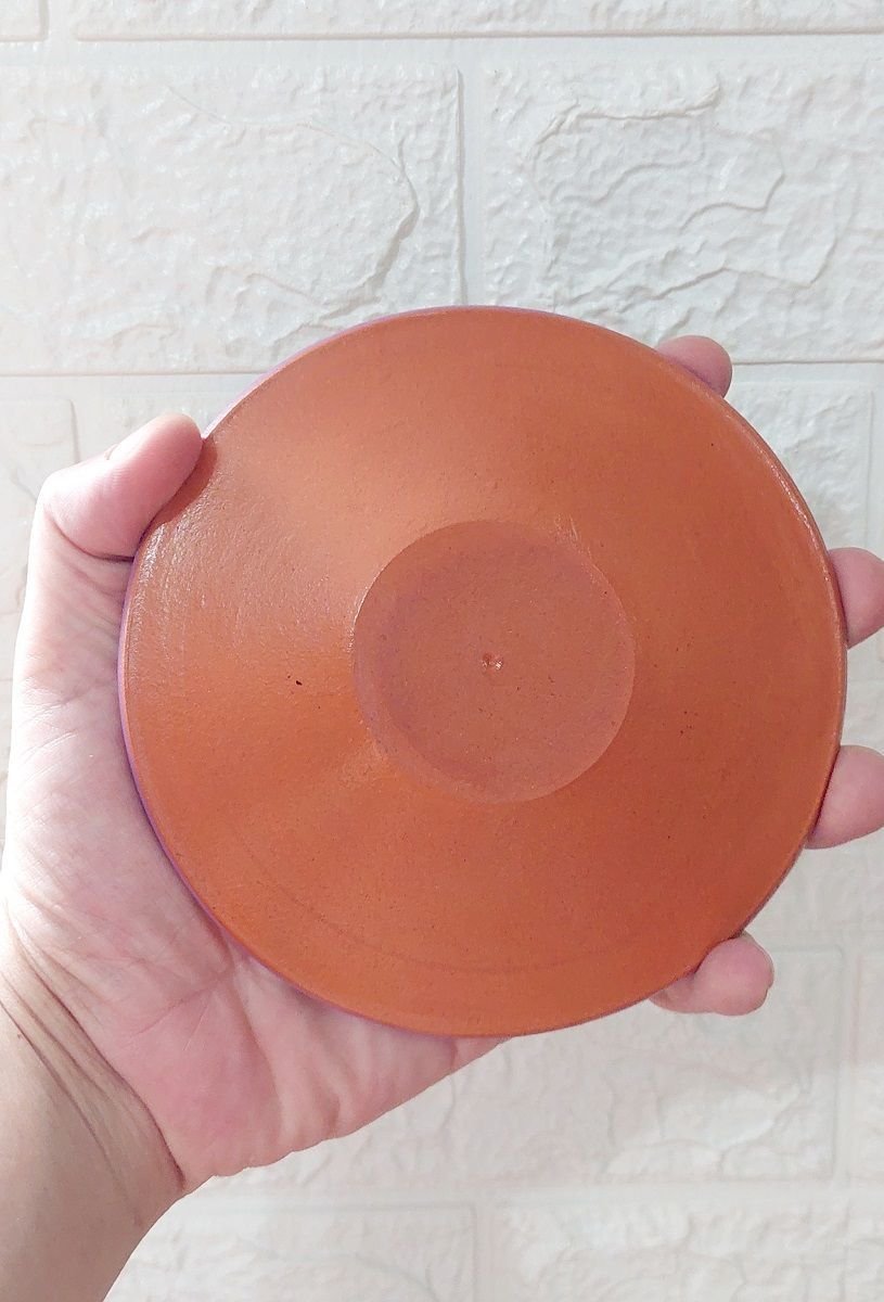 Incensário de Cerâmica Peruano Roxo 14 Cm para 3 Incenso - 4