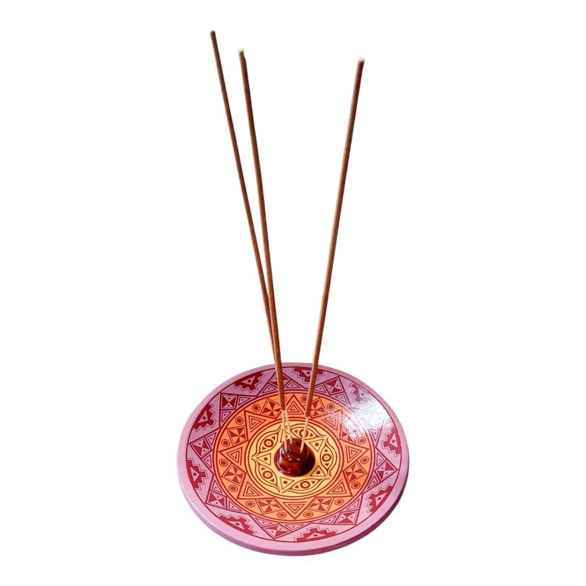 Incensário de Cerâmica Peruano Roxo 14 Cm para 3 Incenso - 1