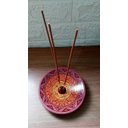 Ver imagem 5 de Incensário de Cerâmica Peruano Roxo 14 Cm para 3 Incenso