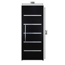 Ver imagem 5 de Porta Pivotante Solara Alumínio Puxador Tubolar 210 X 100 Lado Direito