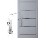 Ver imagem 3 de Porta Pivotante Solara Alumínio Puxador Barra Chata 210 X 110  Abertura Esquerda