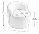 Ver imagem 5 de Poltrona Sala Orgânica Confortável Reforçada Bouclé Quarto