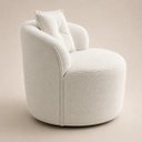 Ver imagem 3 de Poltrona Sala Orgânica Confortável Reforçada Bouclé Quarto