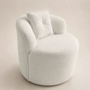 Ver imagem 2 de Poltrona Sala Orgânica Confortável Reforçada Bouclé Quarto