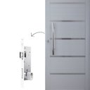 Ver imagem 5 de Porta Pivotante Solara Alumínio Puxador Tubolar 210 x 110 Abertura Esquerda Branco
