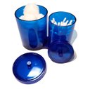 Ver imagem 1 de Organizador Porta Algodão Cotonete Maquiagem Acrílico Ps Azul Sb Multiuso