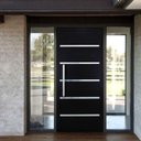 Ver imagem 1 de Porta Pivotante Solara Alumínio Puxador Barra Chata 210 X 120  Abertura Direita